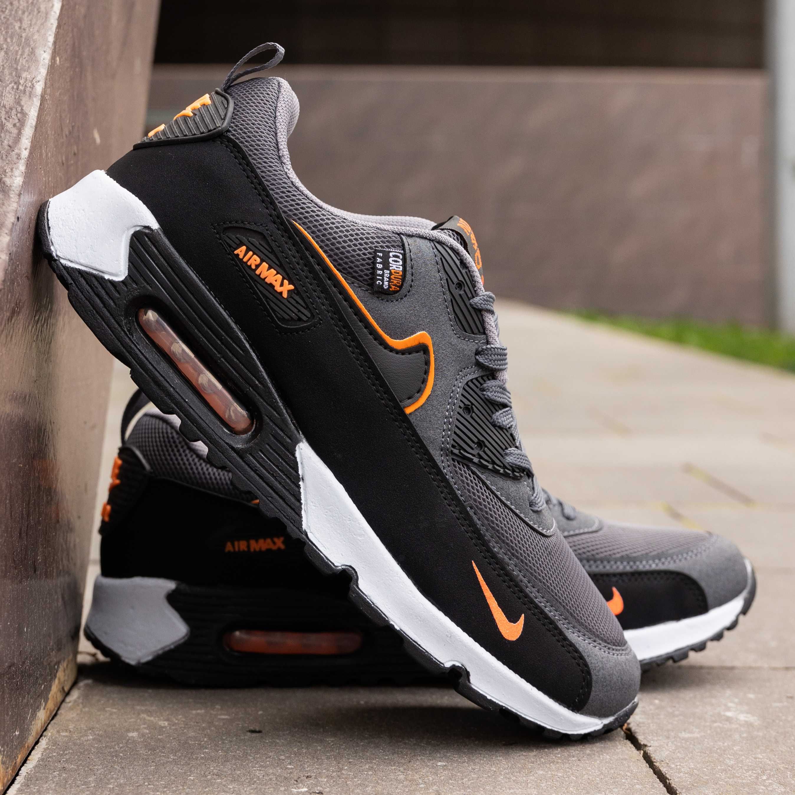 Мужские кроссовки Найк Эйр Макс Nike Air Max 90 Silver Orange