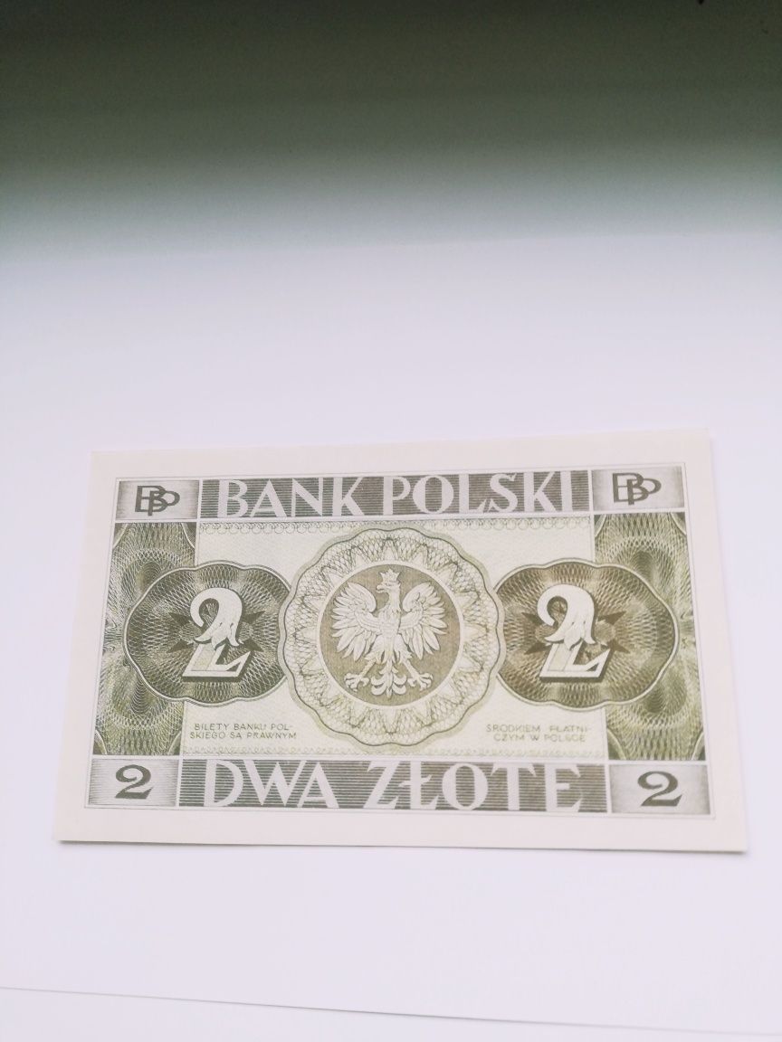 Polska banknot kolekcjonerski 2 złote 1936 rok