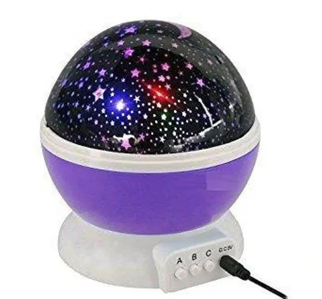 Ночник-проектор звездное небо Star Master Dream QDP01 Фиолетовый.