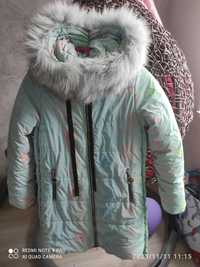 Зимова курточка на дівчинку рост 145-150