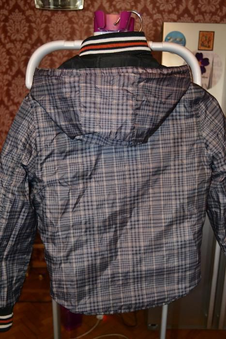 Куртка для мальчика двухсторонняя , р.134