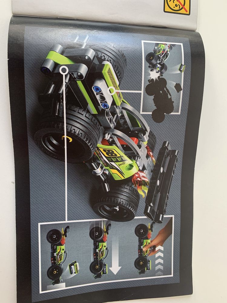 LEGO Technic Żółta wyścigówka 42072 samojeżdżąca