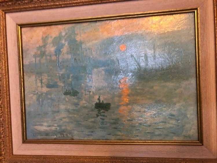 Quadro com reprodução de Monet, Impression: Sunrise, 1872