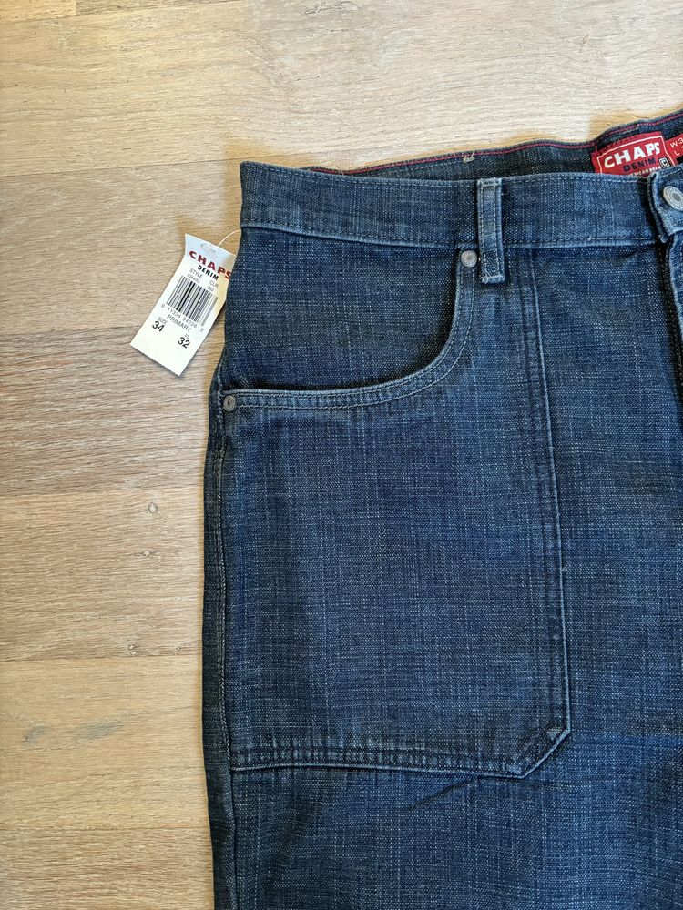 Spodnie Jeansowe Chaps rozmiar 34/32 grantowe, nowe
