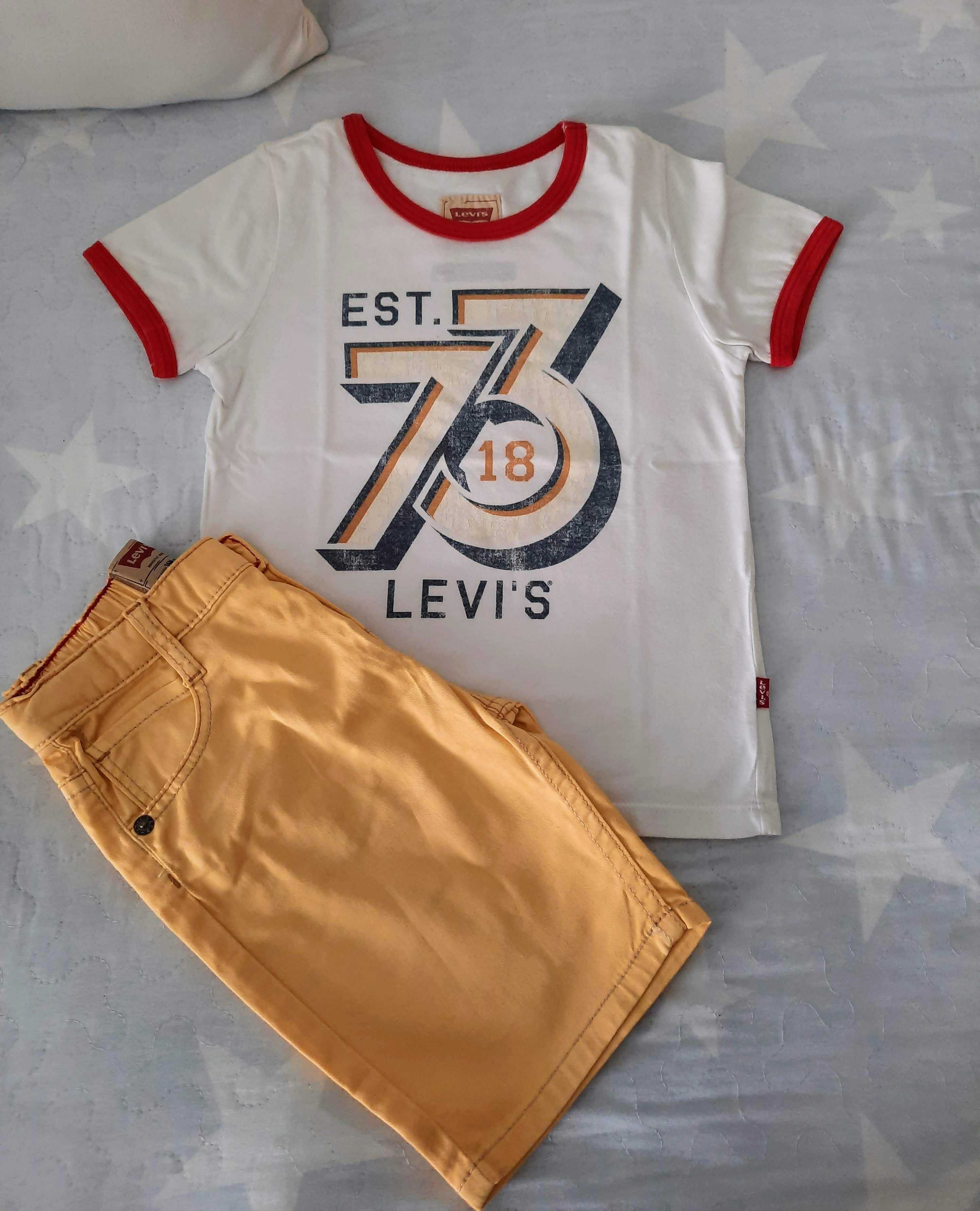 Conjunto de verão, da Levi's, para menino: calções e t-shirt - 3 anos