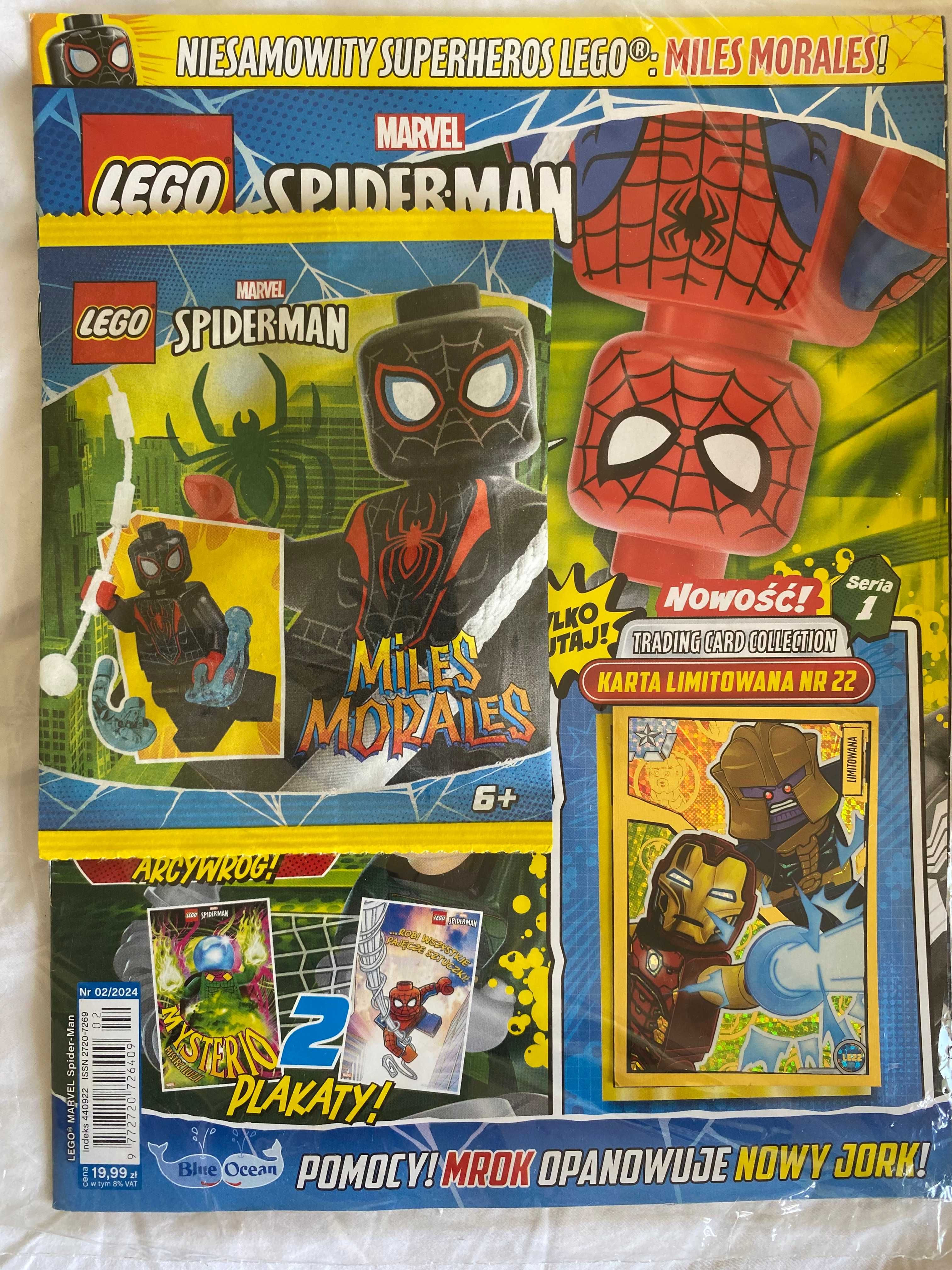 LEGO SPIDERMAN Gazetka 2/2024 - MILES MORALES - sh855 - 682402 + BROŃ