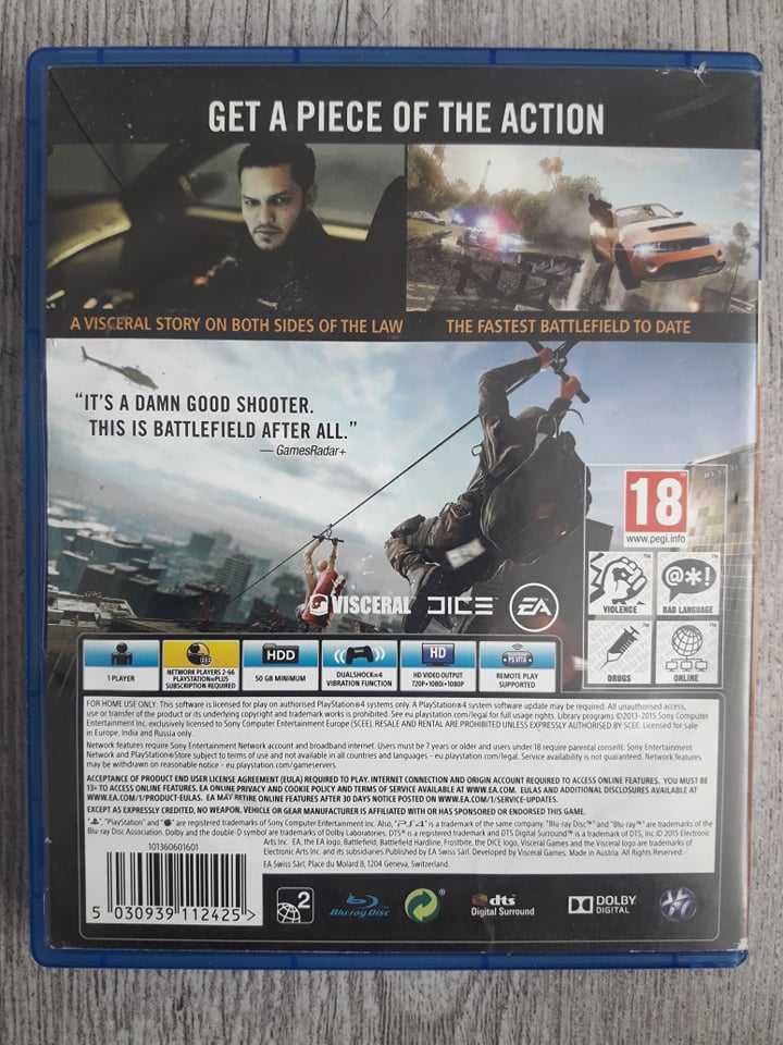 Gra Battlefield Hardline Polska Wersja PS4/PS5 Playstation
