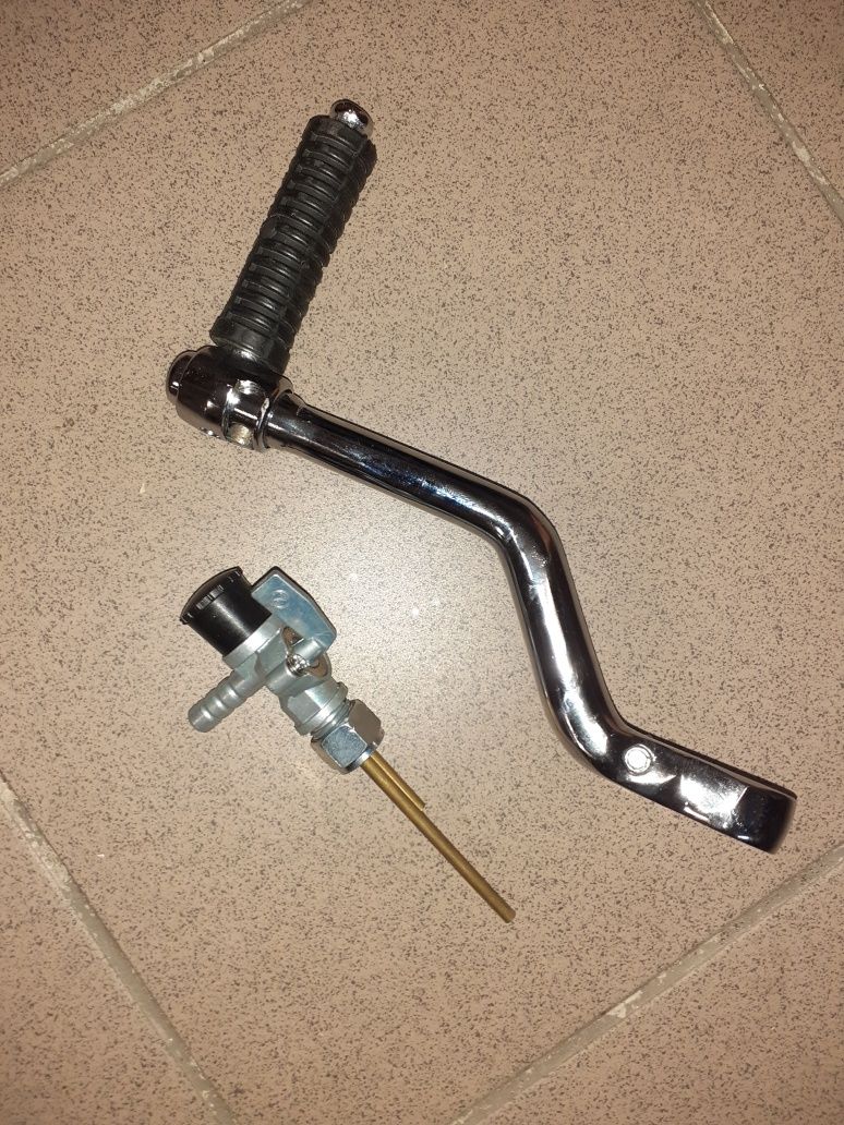 Nowy zestaw kopniak starter rozrusznik silnika wsk 125 175+kranik bak