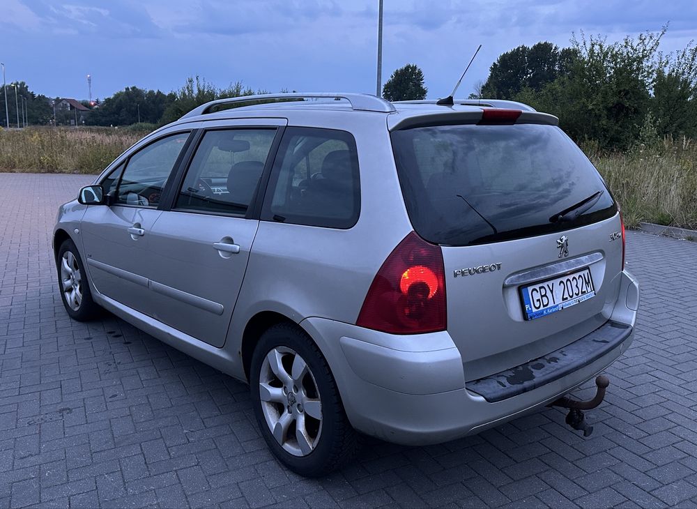 Peugeot 307, 2005r. 1.6 HDI 110KM Panorama Alufelgi Hak