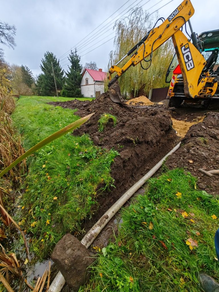 Przyłącza woda kanalizacja prąd, montaż szamba, oczyszczalni ścieków