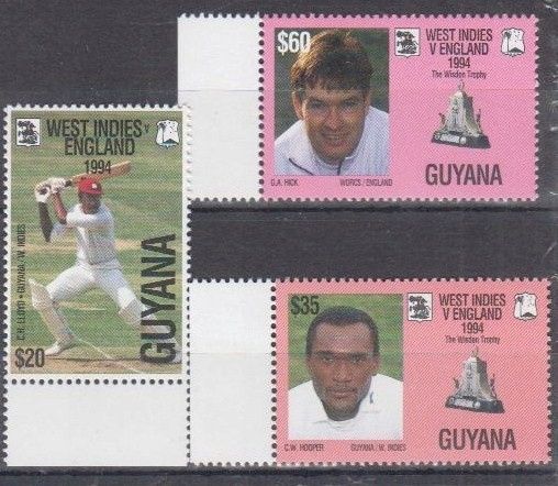 Znaczki pocztowe - sport-Gujana-krykiet 1994r