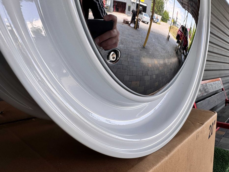 Нові Білі Ретро диски R15 4x100 4x114.3 Retro Style титани колеса