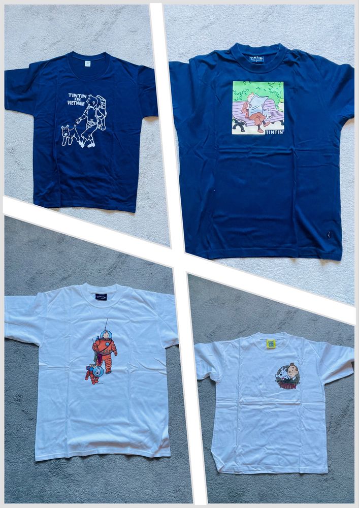 T’Shirts Tintin / Tintim (lote de 11)