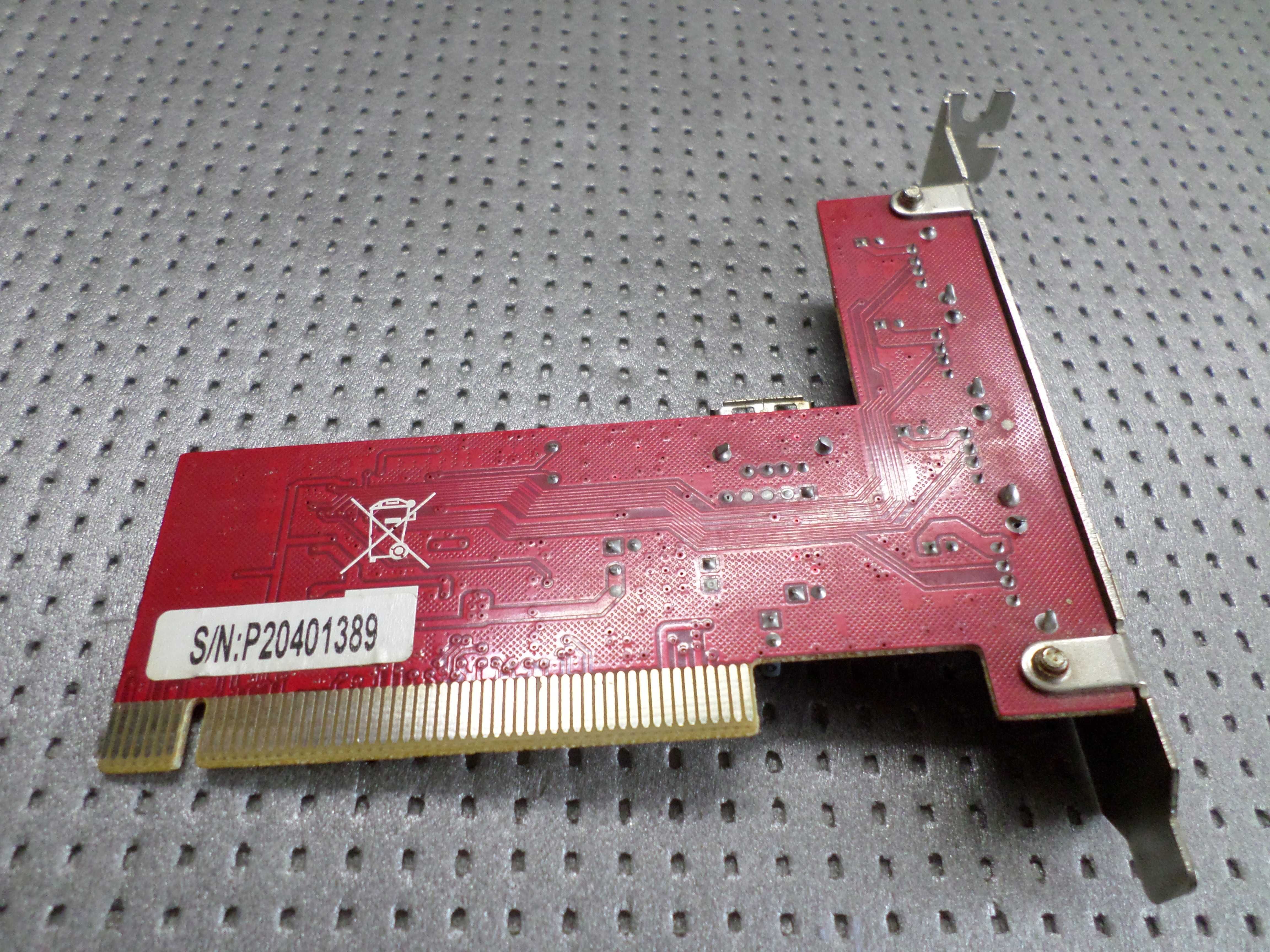 Usb hub PCI контроллер Плата расширения PCI to USB2.0 (4+1 порты)