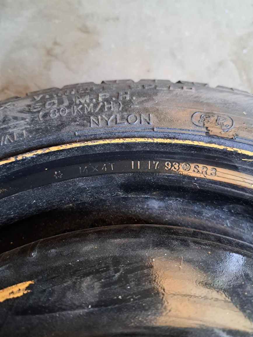 Koło dojazdowe Dunlop 4x98 T115/70R14 88M