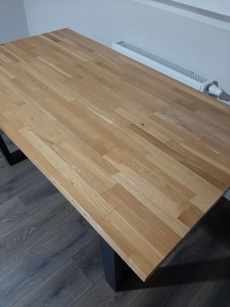 Stół loftowy, dębowy 150x85