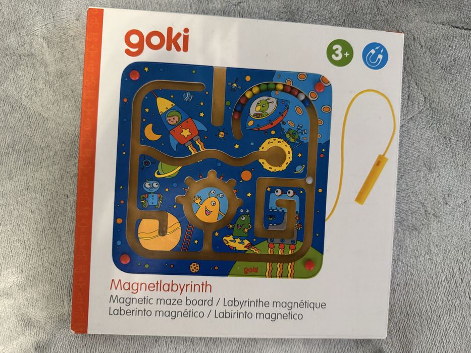 Гра монтесорі шнурівка, сортер дерево, магнітний лабіринт