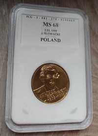 Moneta 2 zł Juliusz Słowacki MS68 PCG 1999 grading