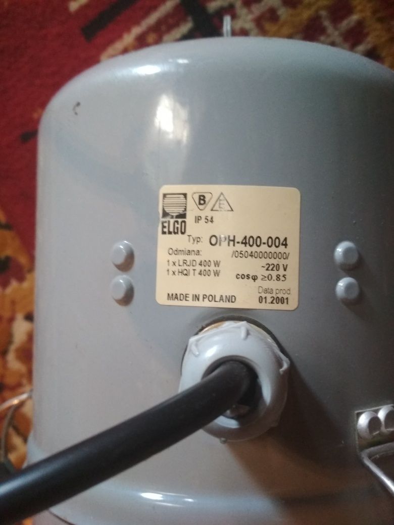Lampa wisząca PRL loft