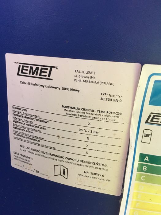 Bufor 200 , 300 galmet nowe