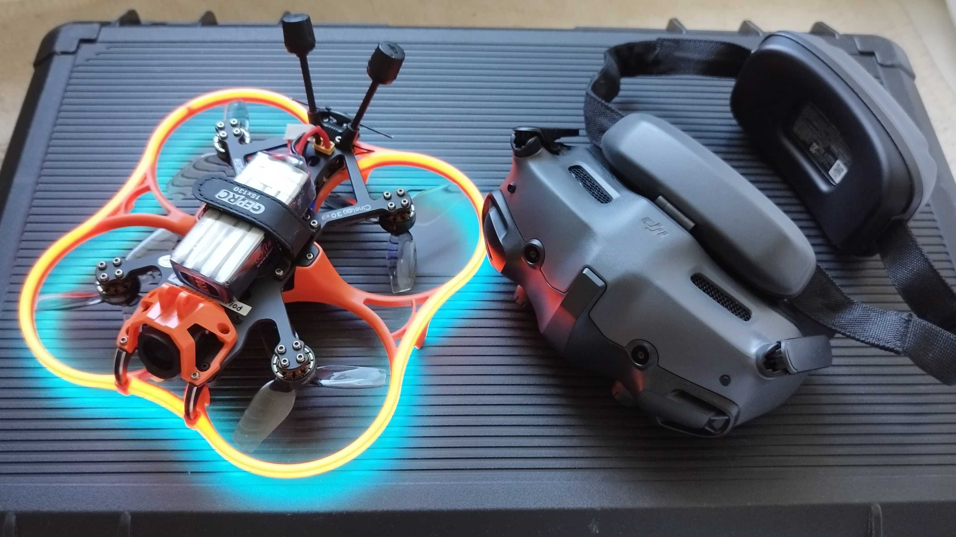 Dron Cinelog Goggles 3 Hota D6 Pro LiPo 4s GPS HGLRC FPV Zestaw