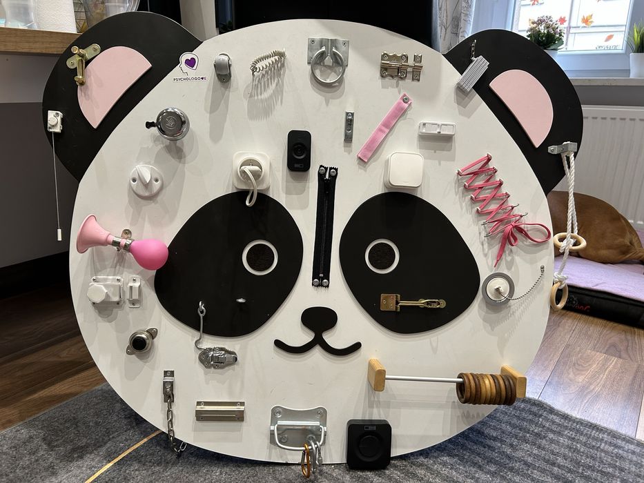 Tablica manipulacyjna sensoryczna Panda Patrycja „XL”