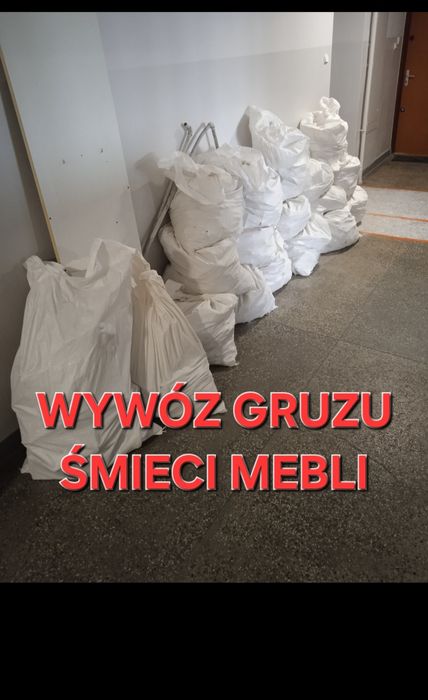 Odbiór gruzu wywóz zniesienie załadunek pozostałości z remontu gruz