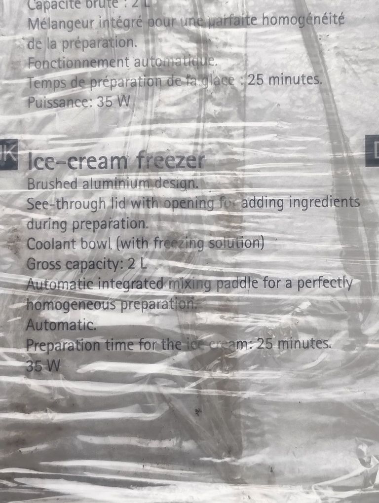 Maszyna do lodów CUISINART ICE30BCE mocniejsza wersja