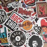50 Autocolantes Adesivos Stickers Musica Rock