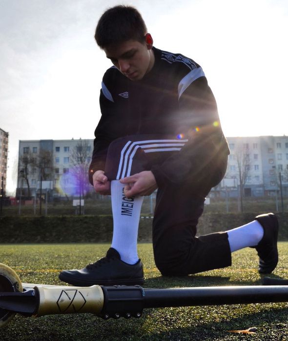 Orginalne makjya Skarpety Kompresyjne biało-czarne ROZMIAR 43-46