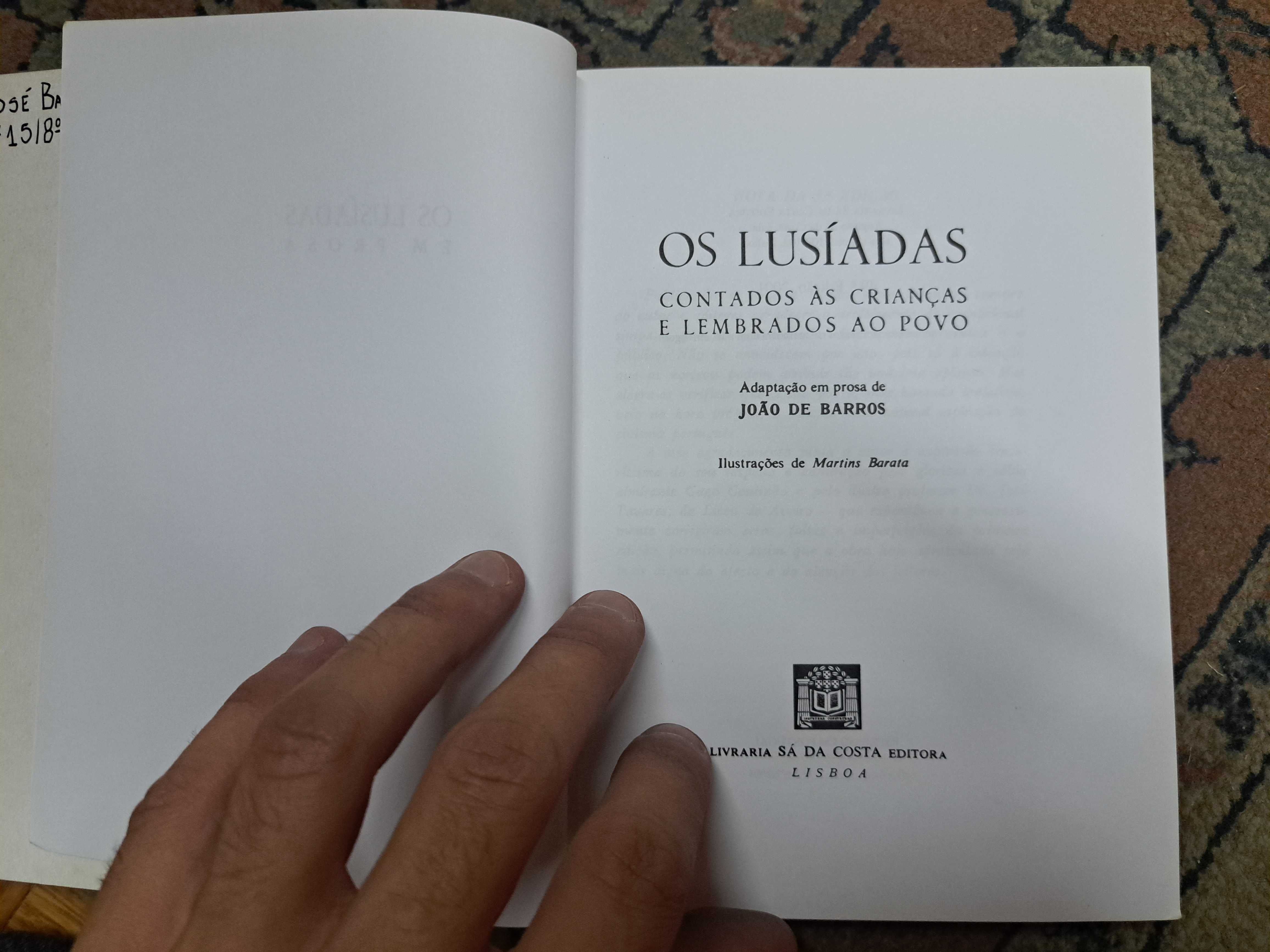 "Os lusiadas em prosa" livro