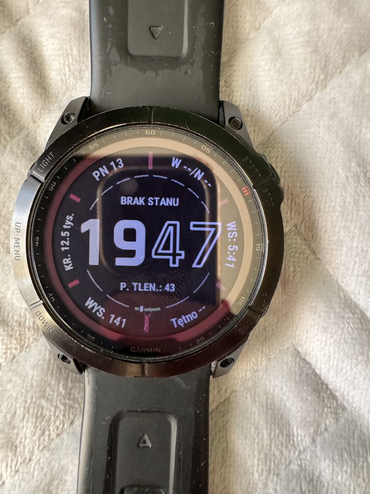 Garmin Fenix 7x Sapphire solar PL Topo