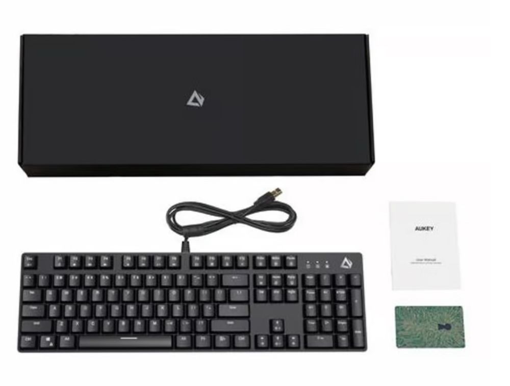 Klawiatura mechaniczna do gier Aukey KM-G12 QWERTZ GAMINGOWA RGB