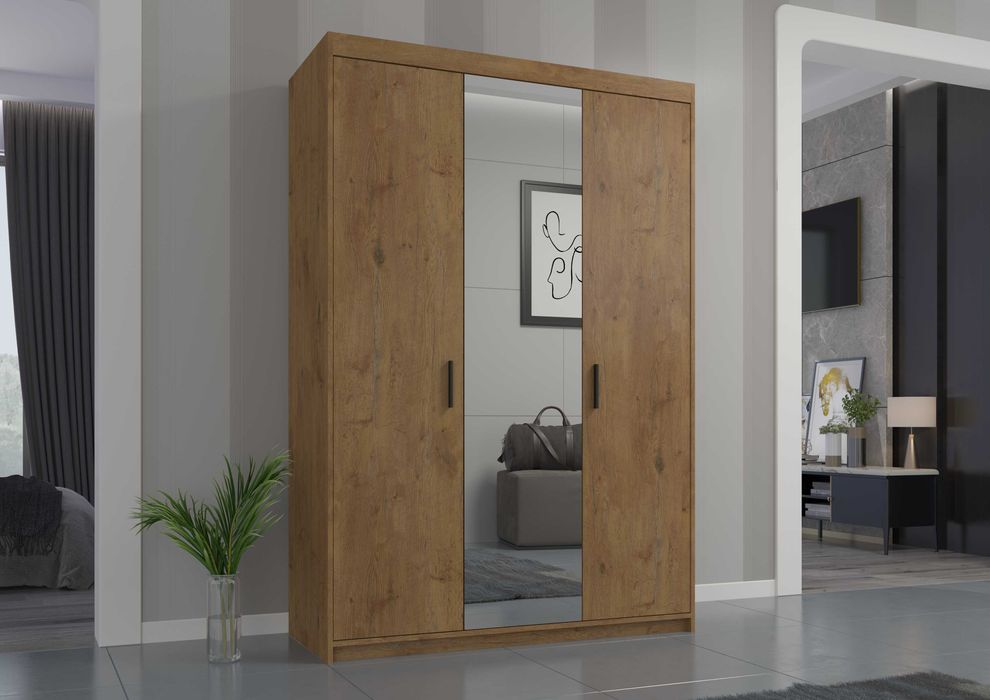 Szafa Elena 3 Drzwiowa 133cm , Biała , sonoma , lefkas,