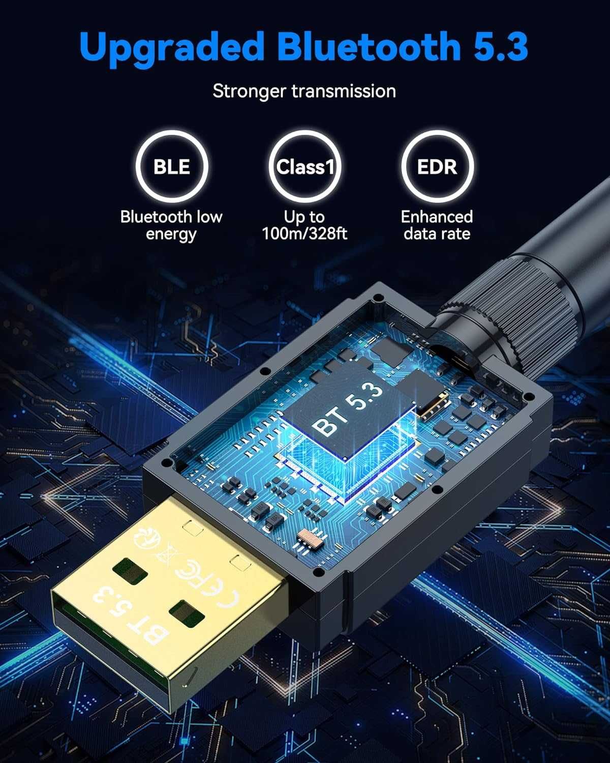 Adapter Bluetooth Do PC 5.3 MAXUNI USB BT-608
