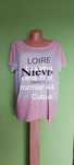 Morelowo- biszkoptowy tshirt z napisami Cubus rozm.44