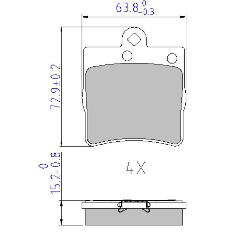 Klocki hamulcowe NRP1311 CLK200 SLK320 C180