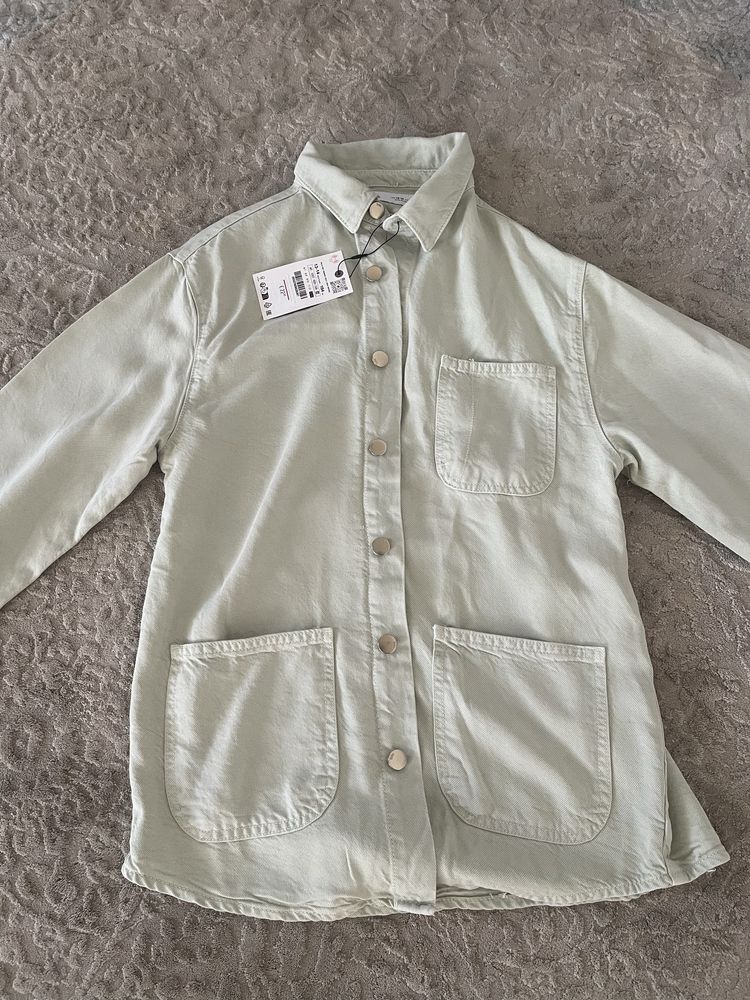 Zara джинсова сорочка рубашка куртка