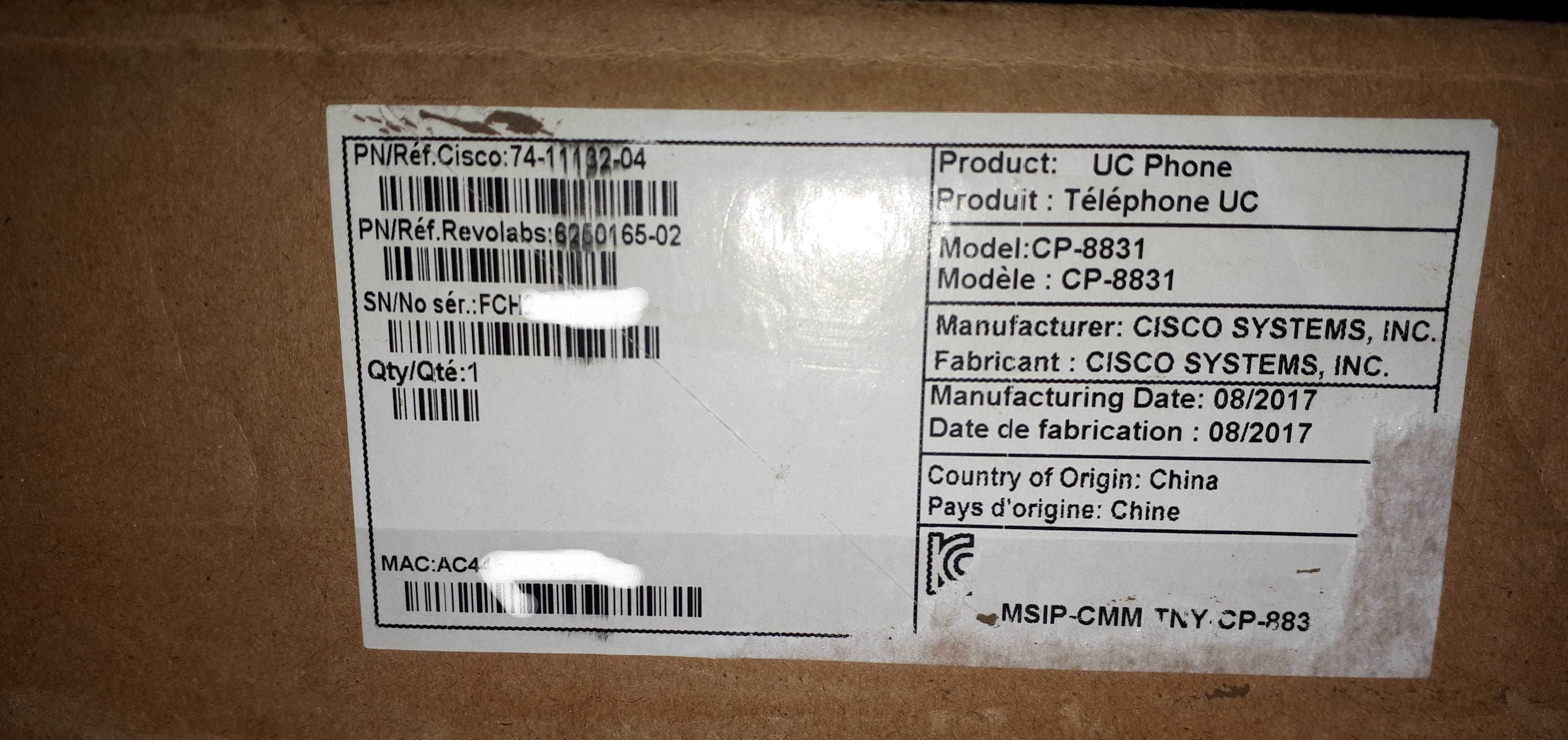 Cisco CP-8831 IP