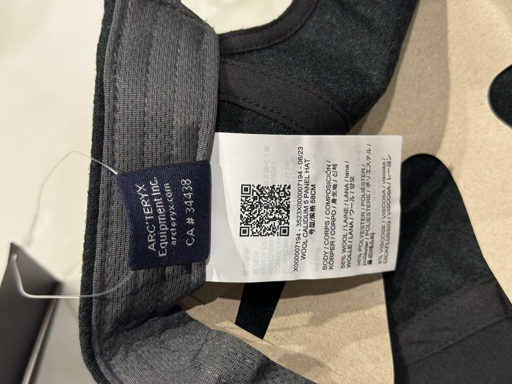 Кепка Arc'teryx Wool Calidum 5 Panel оригінал оригинал