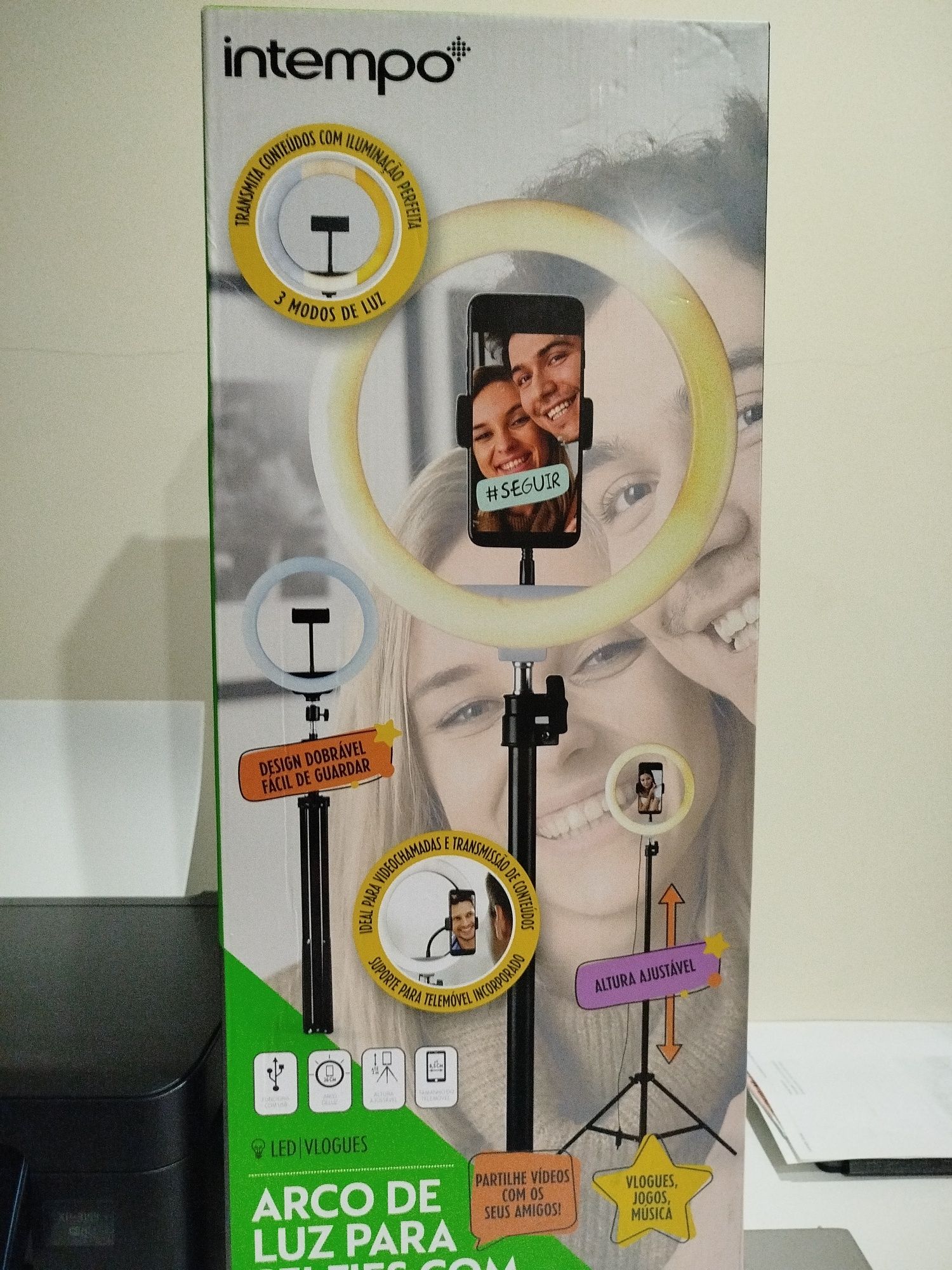 Tripé para selfies e fazer direto de vendas online