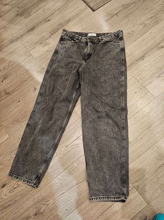 Сірі широкі джинси