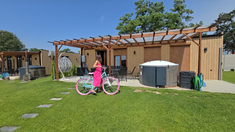 Domek wynajem z sauna jacuzzi ogniskiem najczystsze jezioro Polski