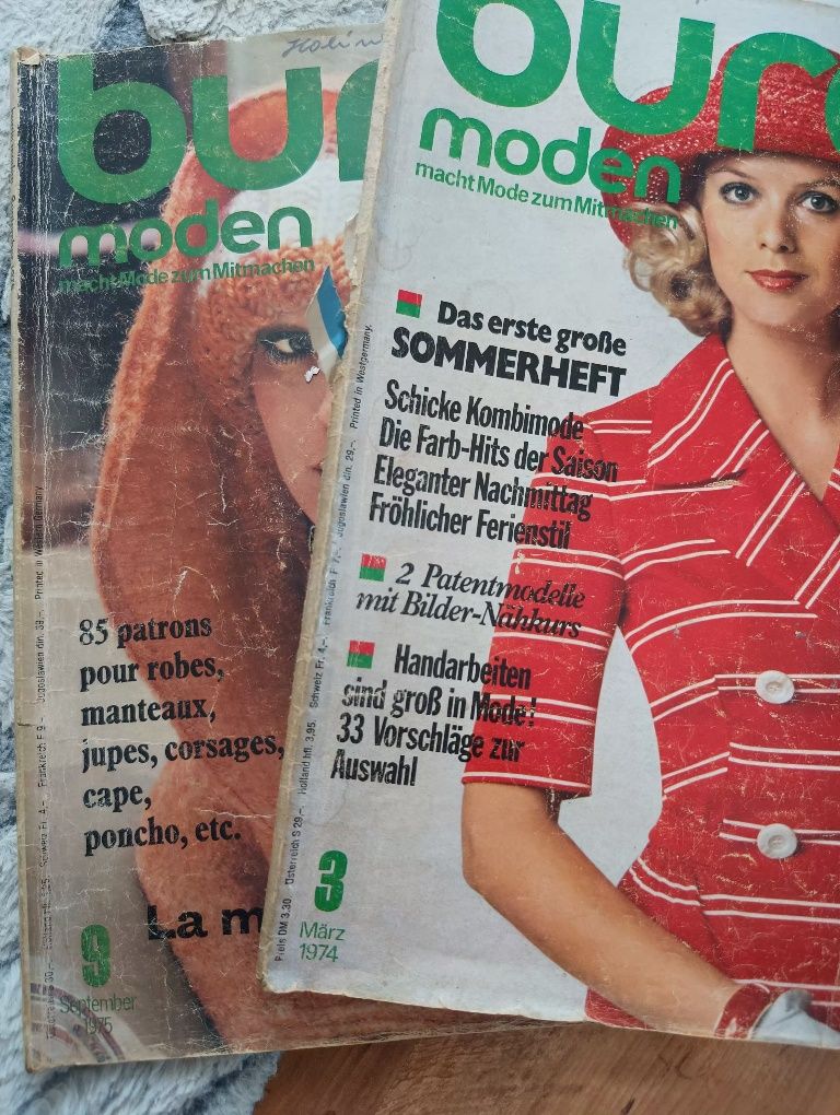 Wykroje Burda z lat 90 -16 sztuk komplet