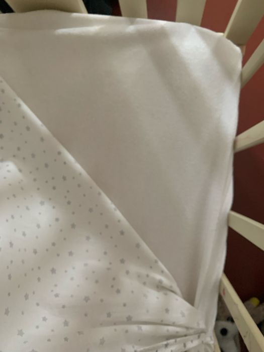 Дитяче ліжко маятник з матрасом та повним набором білизни