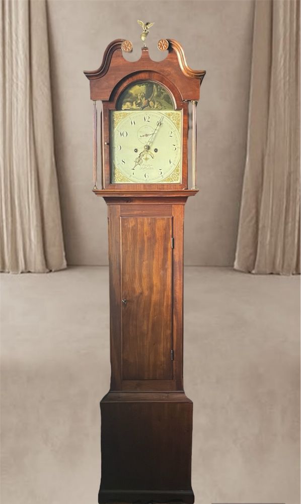 Zegar Stojący Angielski Pałacowy Machoń XIX w. Myśliwski