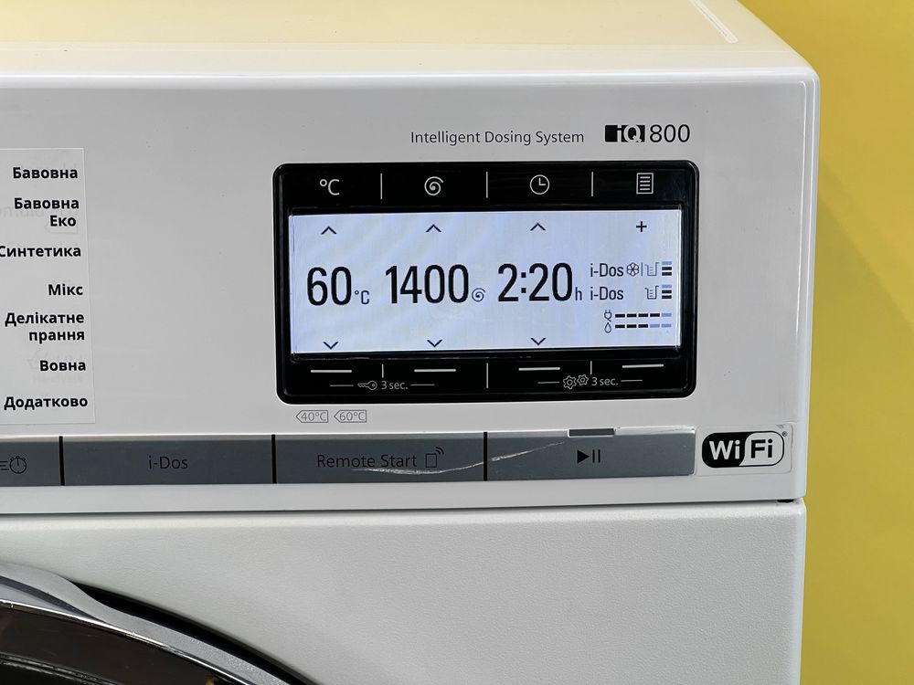 СМА Siemens iQ800 WM14Y790 9кг 1400об/мин Wi Fi Укр I Рус язык Premium