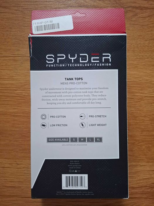 Майки Spyder. Розмір М. Оригінал