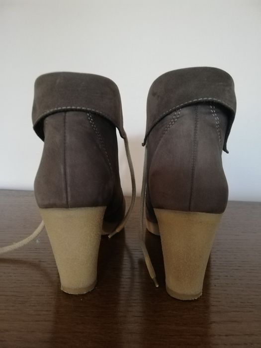 botki damskie 38 markowe But-S skóra naturalna zamszowa fango