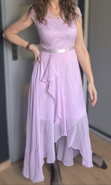 Nowa pastelowa sukienka koktajlowa viral hit pastel look romantic M 38